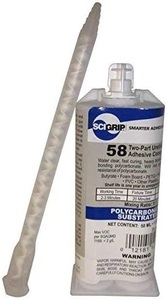 WELD-ON #58 STRUCTURAL ADHESIVE (12=50ML CARTRIDGE)